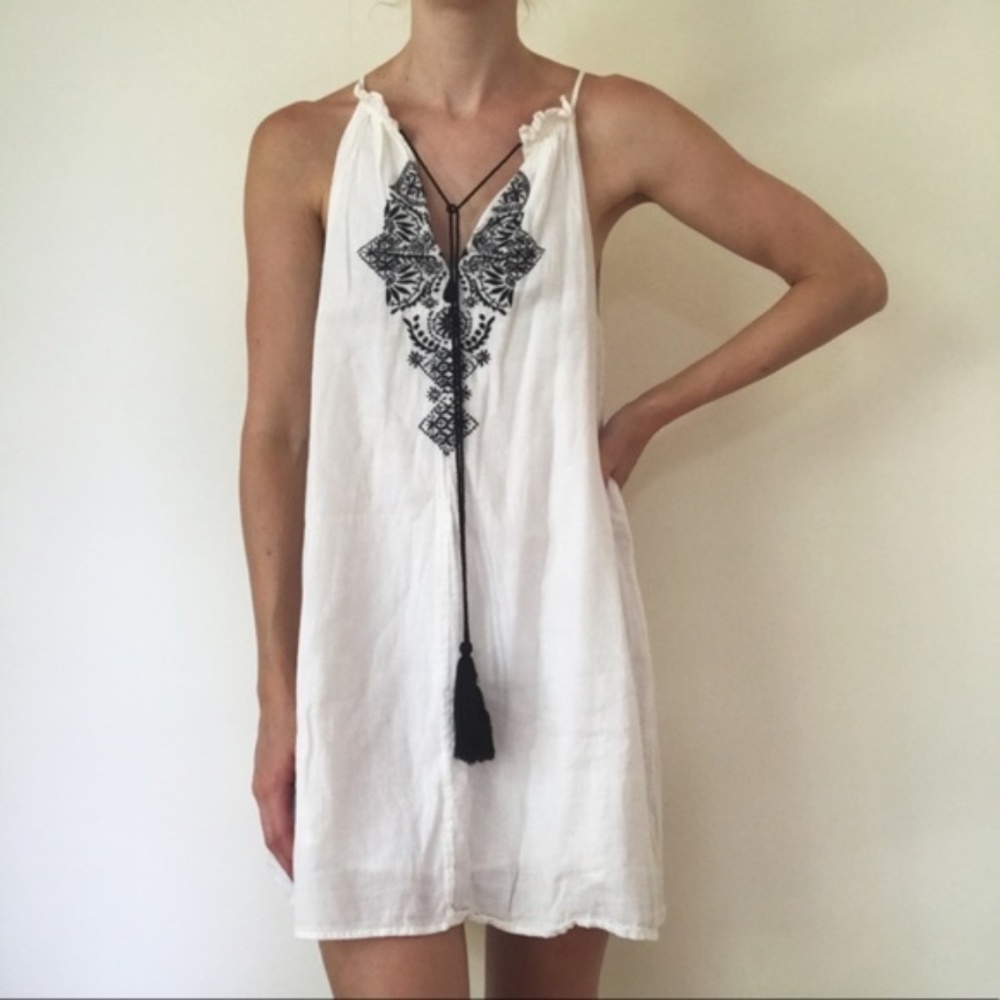 VINTAGE Racerback Embroidered Dress